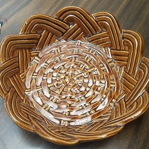 JB 24 USA vintage ceramic dish